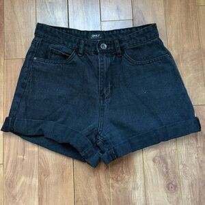 ONLY Women's Dark Denim Jean Shorts